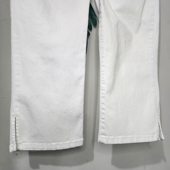 NYDJ Lift Tuck Technology White Crop Jean Pants - Picture 5 of 11